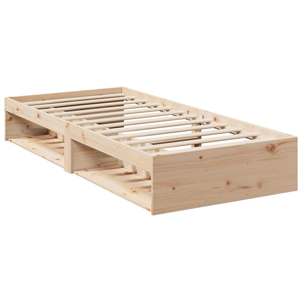 vidaXL Slaapbank zonder matras 90x190 cm massief grenenhout afbeelding