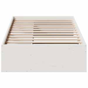 Válenda bez matrace bílá 75x190 cm masivní borovice - obrázek 5