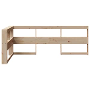 Regálová knihovna ve tvaru L 90 cm masivní borové dřevo - obrázek 11