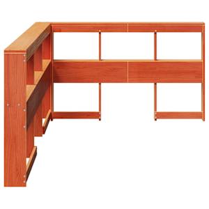 Regálová knihovna ve tvaru L 120 cm masivní borové dřevo - obrázek 5