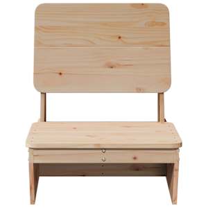 Zahradní židle 2 ks 60x64x70,5 cm masivní borové dřevo - obrázek 4