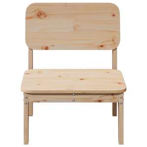 vidaXL Vrtna stolica 60x52,5x72 cm puno drvo bor