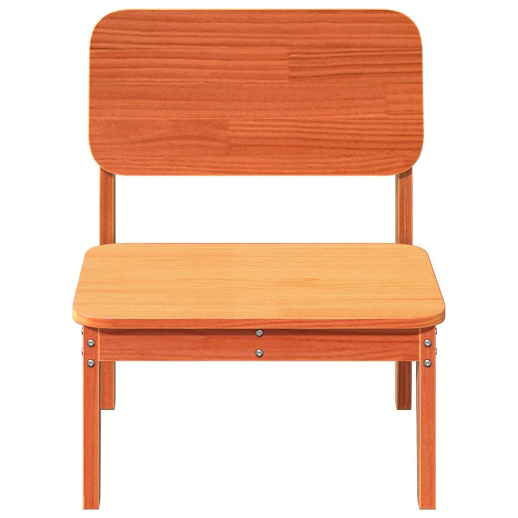vidaXL Tuinstoel 60x52,5x72 cm massief grenenhout wasbruin afbeelding