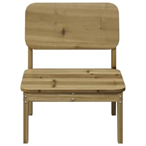 Zahradní židle 2 ks 60x52,5x72 cm impregnované borové dřevo - obrázek 4