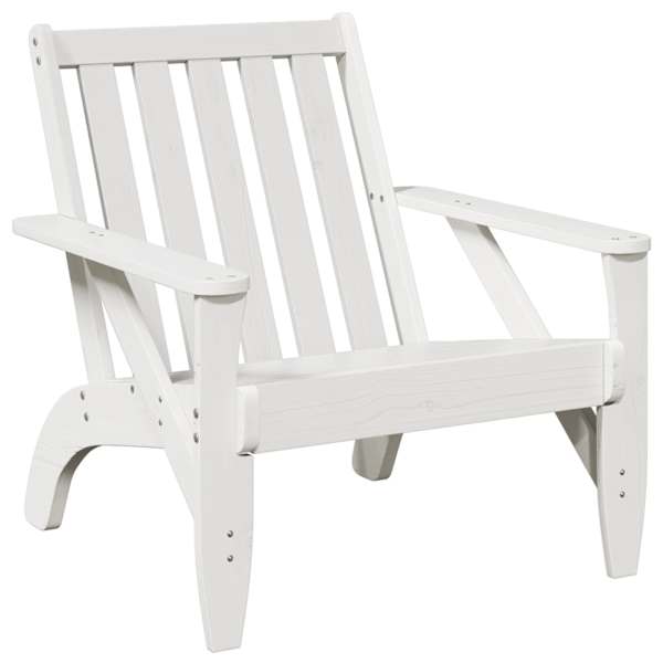 vidaXL aed adirondack tool, valge, 75x77x77 cm, m&auml;nnipuit