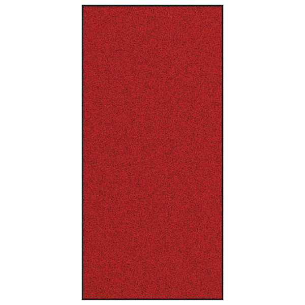 vidaXL Uksematt Punane ja Must 120 x 250 cm 100% pol&uuml;amiid
