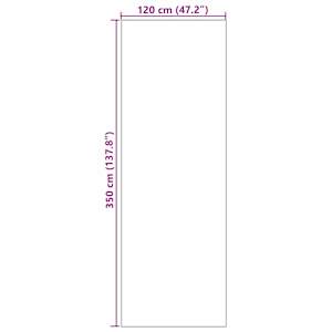 Rohož Jiný Červená a černá 120 x 350 cm Polyamid a PVC - obrázek 7