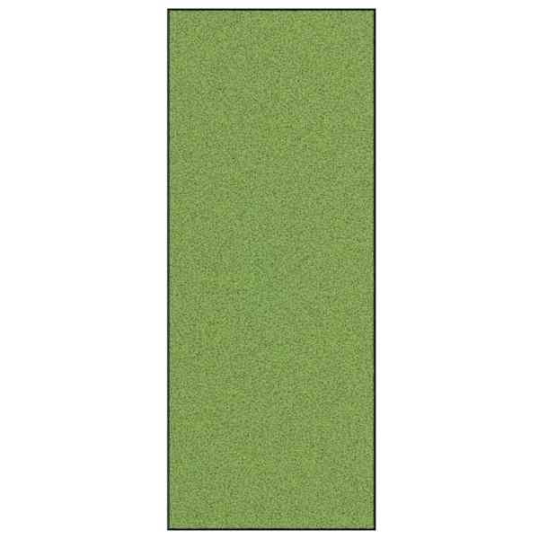 vidaXL Uksematt Roheline ja Must 120 x 300 cm 100% pol&uuml;amiid