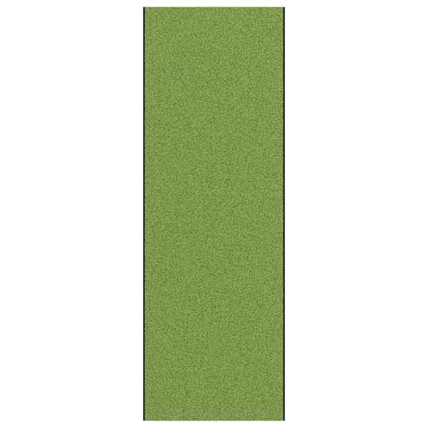 vidaXL Uksematt Roheline ja Must 120 x 350 cm 100% pol&uuml;amiid