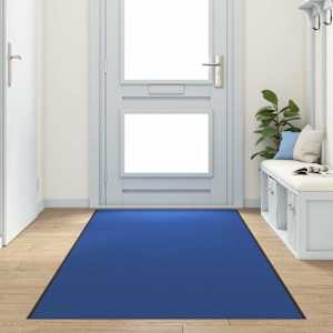 Doormat Drugo Modra in črna 120 x 350 cm Poliamid in PVC