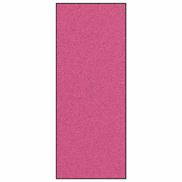 vidaXL Uksematt Roosa ja Must 120 x 300 cm 100% pol&uuml;amiid
