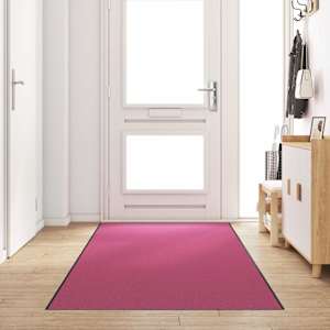 Doormat Drugo Roza in črna 120 x 350 cm Poliamid in PVC