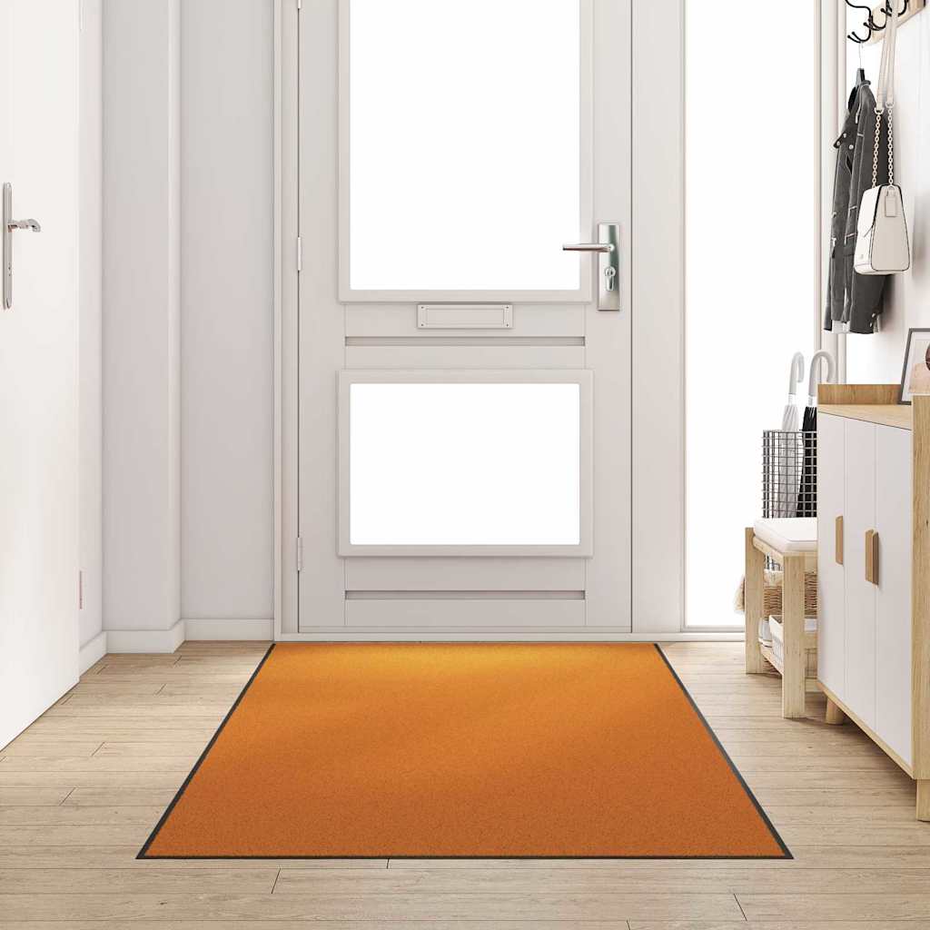 Изтривалка за врата vidaXL, Переща, Оранжева, 120x250 см