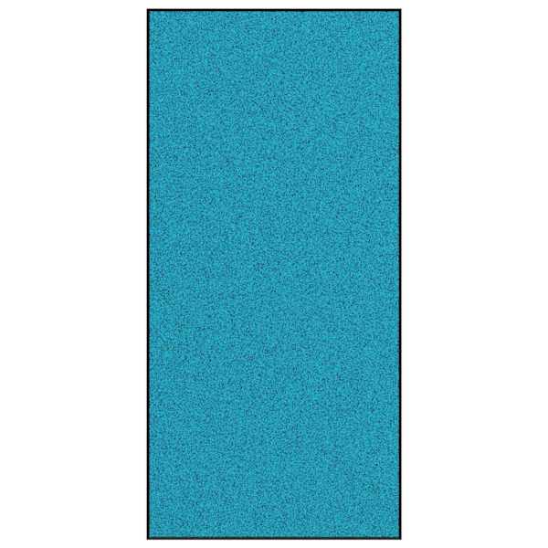 vidaXL Uksematt Ts&uuml;aan ja Must 120 x 250 cm 100% pol&uuml;amiid