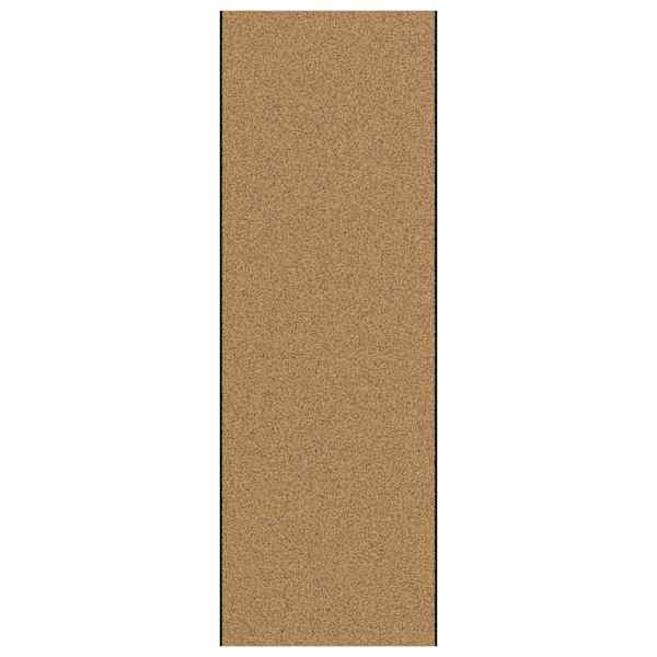 vidaXL Uksematt Muu Kreemja ja must 120 x 350 cm Pol&uuml;amiid ja PVC