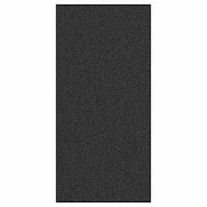 vidaXL Uksematt Antratsiit ja must 120 x 250 cm 100% pol&uuml;amiid
