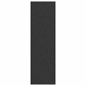 vidaXL Uksematt Antratsiit ja must 120 x 400 cm 100% pol&uuml;amiid