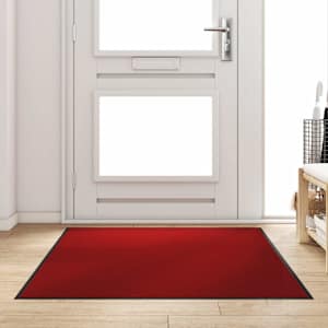 Doormat Drugo Rdeča in črna 120 x 180 cm Polipropilen in vinil