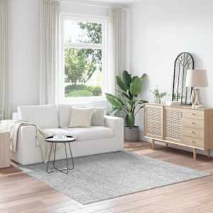 Antiskluzna Shaggy Preproga Siva 200 x 200 cm PP