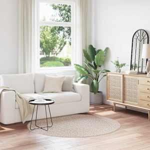 Antiskluzna Shaggy Preproga krema 160 x 160 cm PP