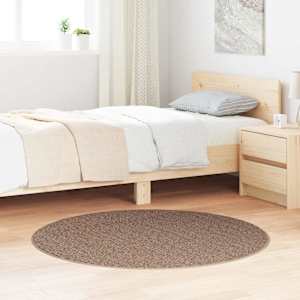 Antiskluzna Shaggy Preproga Rjava 120 x 120 cm PP