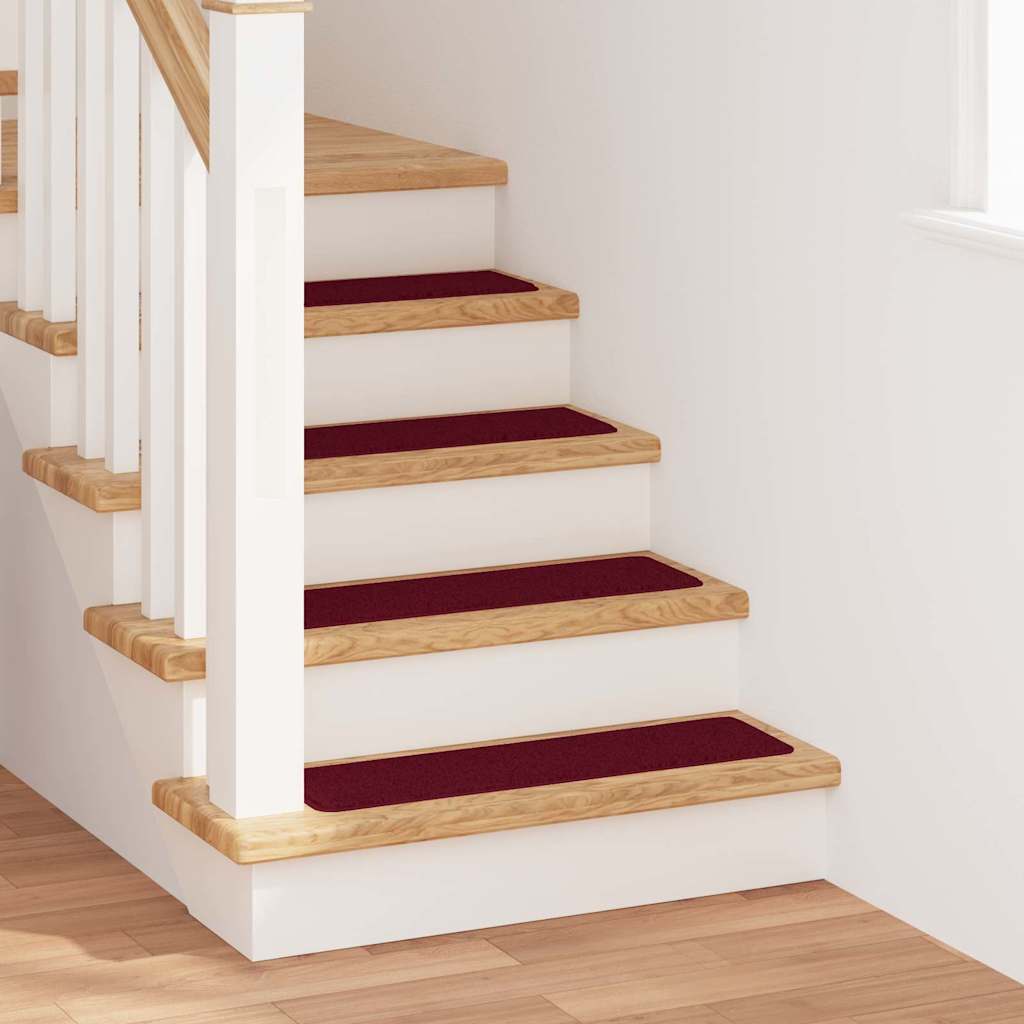 Trappe Tæpper med Latex Bagside Bordeaux 20x75 cm
