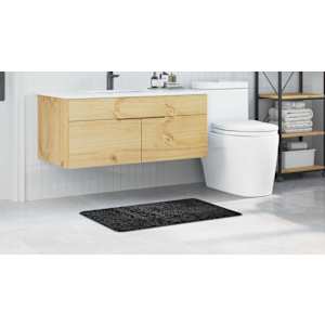 Protivdrsna preproga za kopalnico Temno siva 60 x 90 cm PP - slika 4