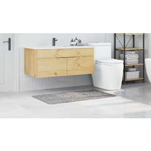 Protivdrsna preproga za kopalnico Siva 70 x 120 cm PP - slika 4