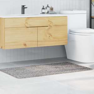 Protivdrsna preproga za kopalnico Siva 70 x 120 cm PP