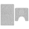 vidaXL Libisemiskindel vannimatti komplekt 2 tk Hall 50 x 50 cm PP