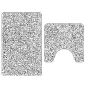 vidaXL Libisemiskindel vannimatti komplekt 2 tk Hall 50 x 50 cm PP