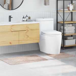 Set protidrsnih kopalnih preprog 2 pcs krema PP