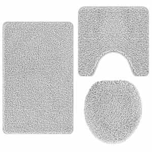 vidaXL Libisemiskindel vannimatti komplekt 3 tk Hall 50 x 80 cm PP