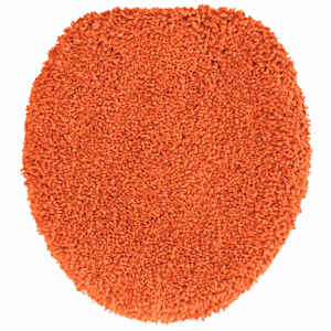 Sada protiskluzových koupelnových rohoží 3 pcs Oranžová PP - obrázek 6