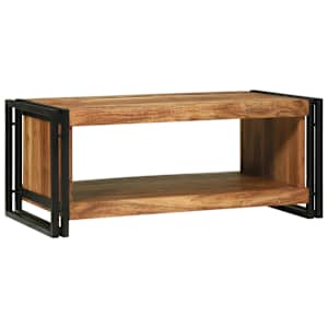 Konferenční stolek Hnědá 90 x 50 x 38 cm Masivní akátové dřevo - obrázek 1