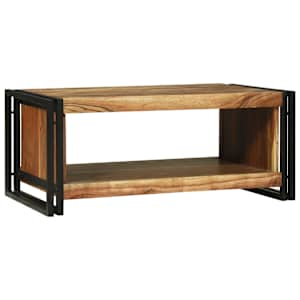 Konferenční stolek Hnědá 90 x 50 x 38 cm Masivní akátové dřevo - obrázek 2