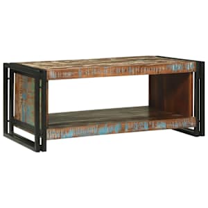 Konferenční stolek 90 x 50 x 38 cm Masivní obnovované dřevo - obrázek 2