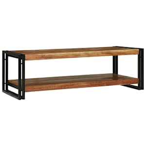 Konferenční stolek Hnědá 120 x 50 x 38 cm Masivní akátové dřevo - obrázek 5