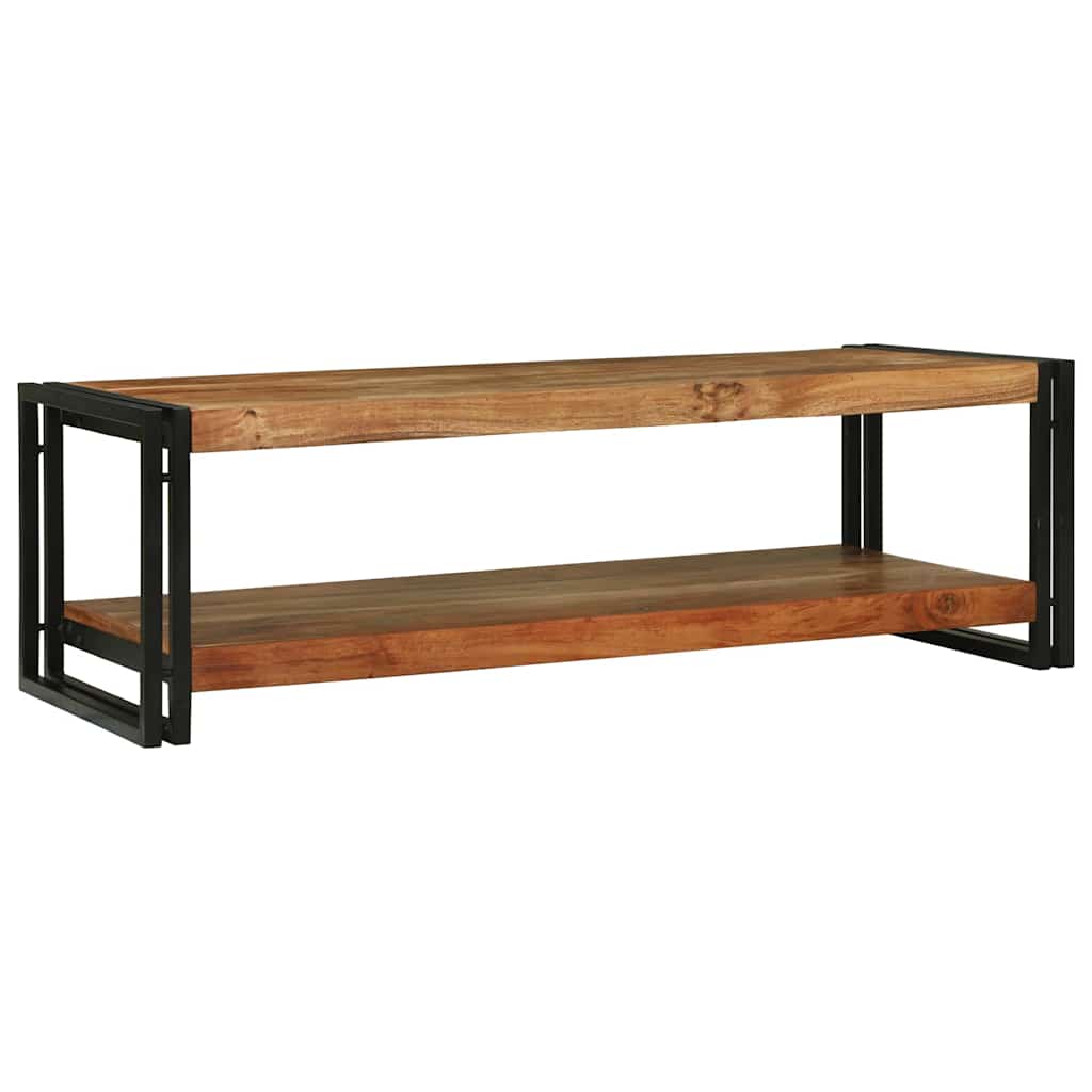 Кафе масичка 120x50x38 см Солидна акациевата дървесина