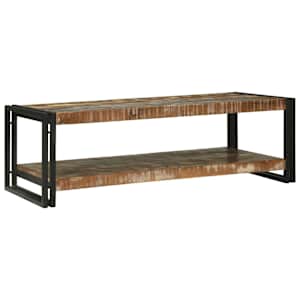 vidaXL Kohvilaud Mitmev&auml;rviline 120 x 50 x 38 cm Tugev taastatud puit