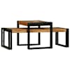 vidaXL Kohvilaud 2 tk Pruun 48 x 40 x 40 cm Tugev akatsiapuu