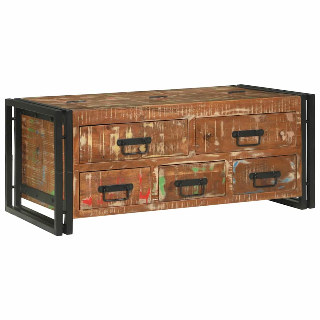 Salontafel Bruin 90 x 50 x 38 cm massief gerecycled hout