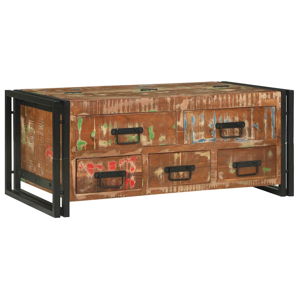 vidaXL Salontafel Bruin 90 x 50 x 38 cm massief gerecycled hout