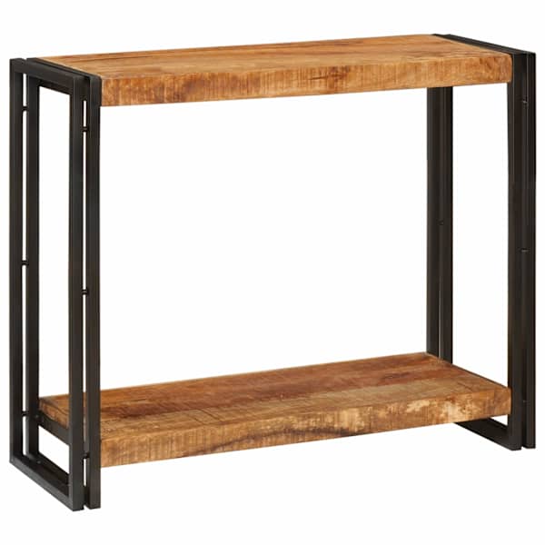vidaXL Konsoollaud riiuliga Pruun 90 x 33 x 75 cm Tugev mango puu