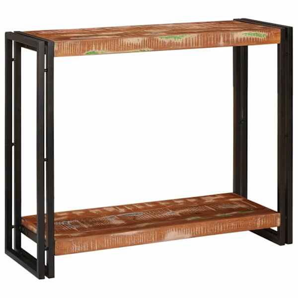 vidaXL Konsoollaud Mitmev&auml;rviline 90 x 33 x 75 cm Tugev taastatud puit