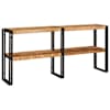 vidaXL Konsoollaud riiuliga Pruun 160 x 33 x 75 cm Tugev mango puu
