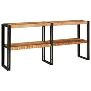 vidaXL Konsoollaud riiuliga Pruun 160 x 33 x 75 cm Tugev mango puu