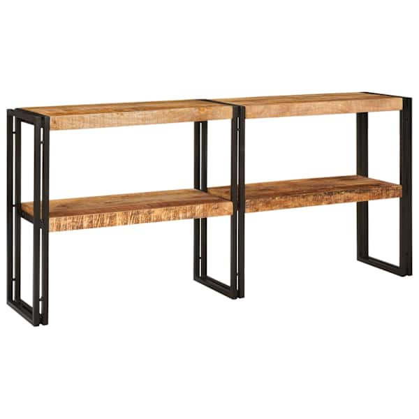 vidaXL Konsoollaud riiuliga Pruun 160 x 33 x 75 cm Tugev mango puu
