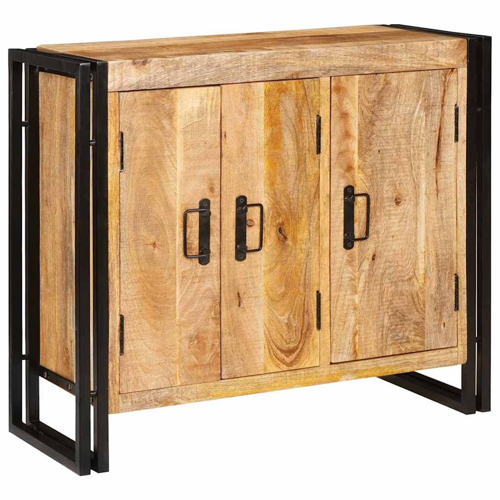 vidaXL Dressoir met plank Anders met opslag met de deur Bruin 80 x 33 x 70 cm massief mangohout