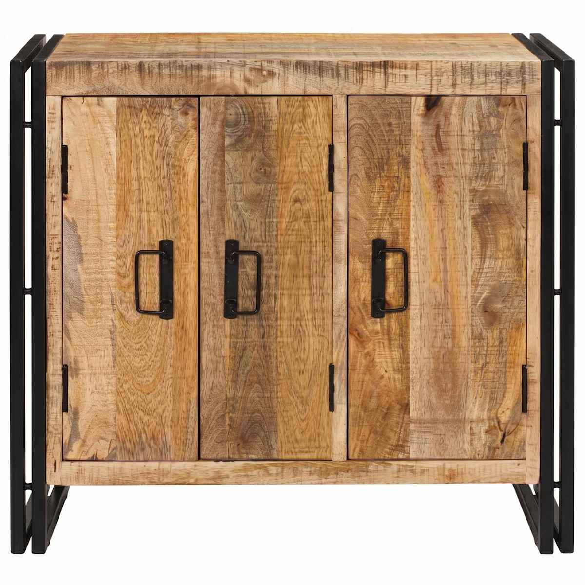 Sideboard Brun 80 x 33 x 70 cm Massivt mangotræ - Billede 6